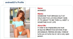 SexAttract woman's profile