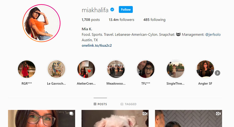 Mia Khalifa Instagram