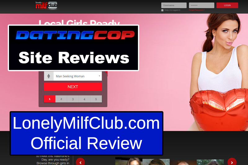 Lonely Milf Club Homepage