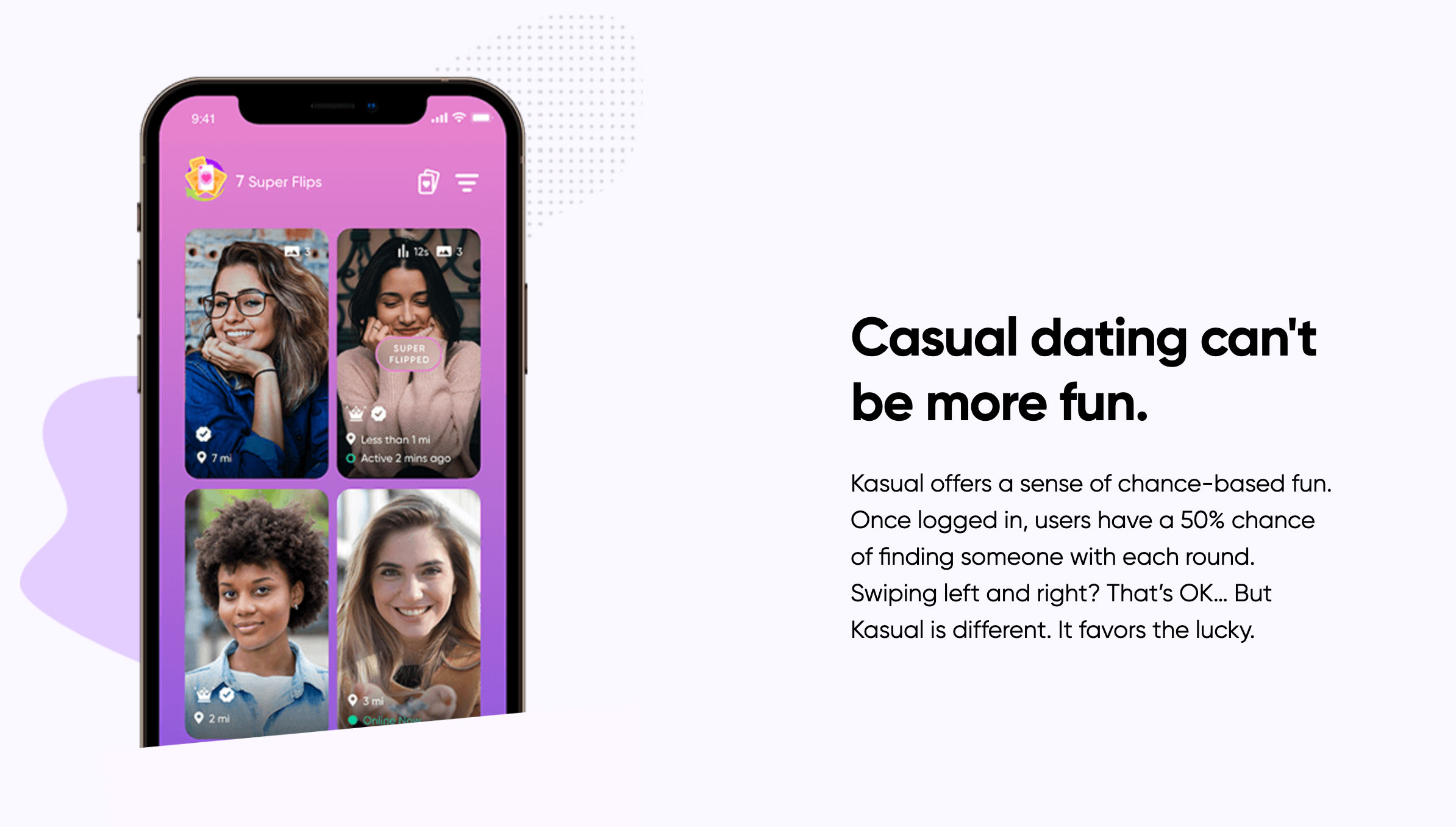 kasual dating app on mobile