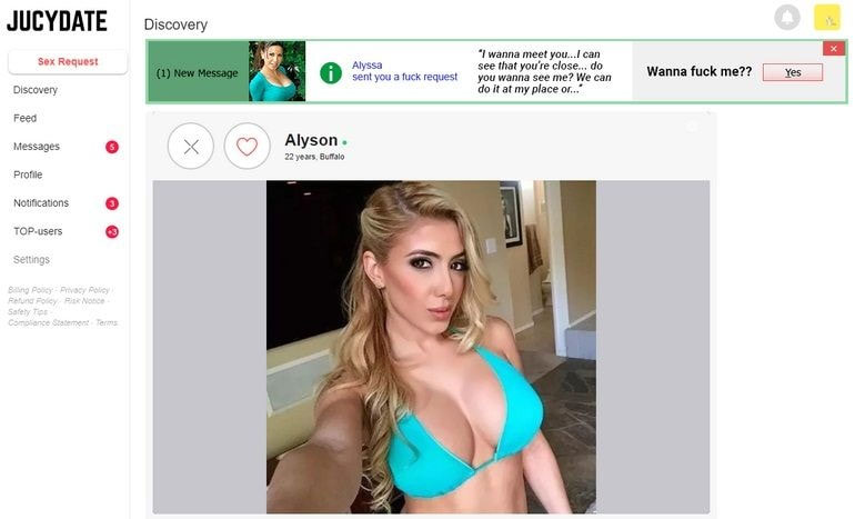 Hot girl on Jucydate.com