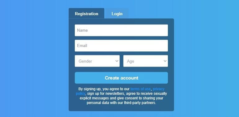 Jucydate sign up form