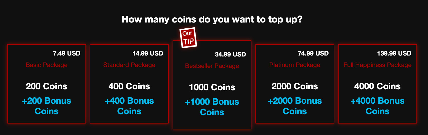 Price for Extremechat